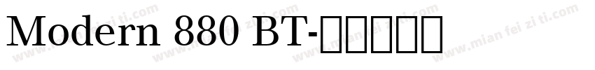 Modern 880 BT字体转换